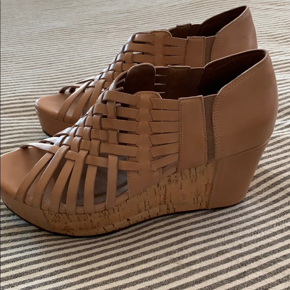 Chocolate Blu Wedge Sandals